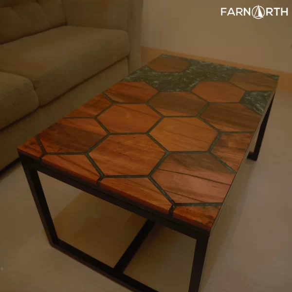 Green Hexagon Coffee Table